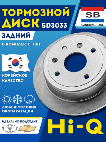 HI-Q Диск тормозной задний