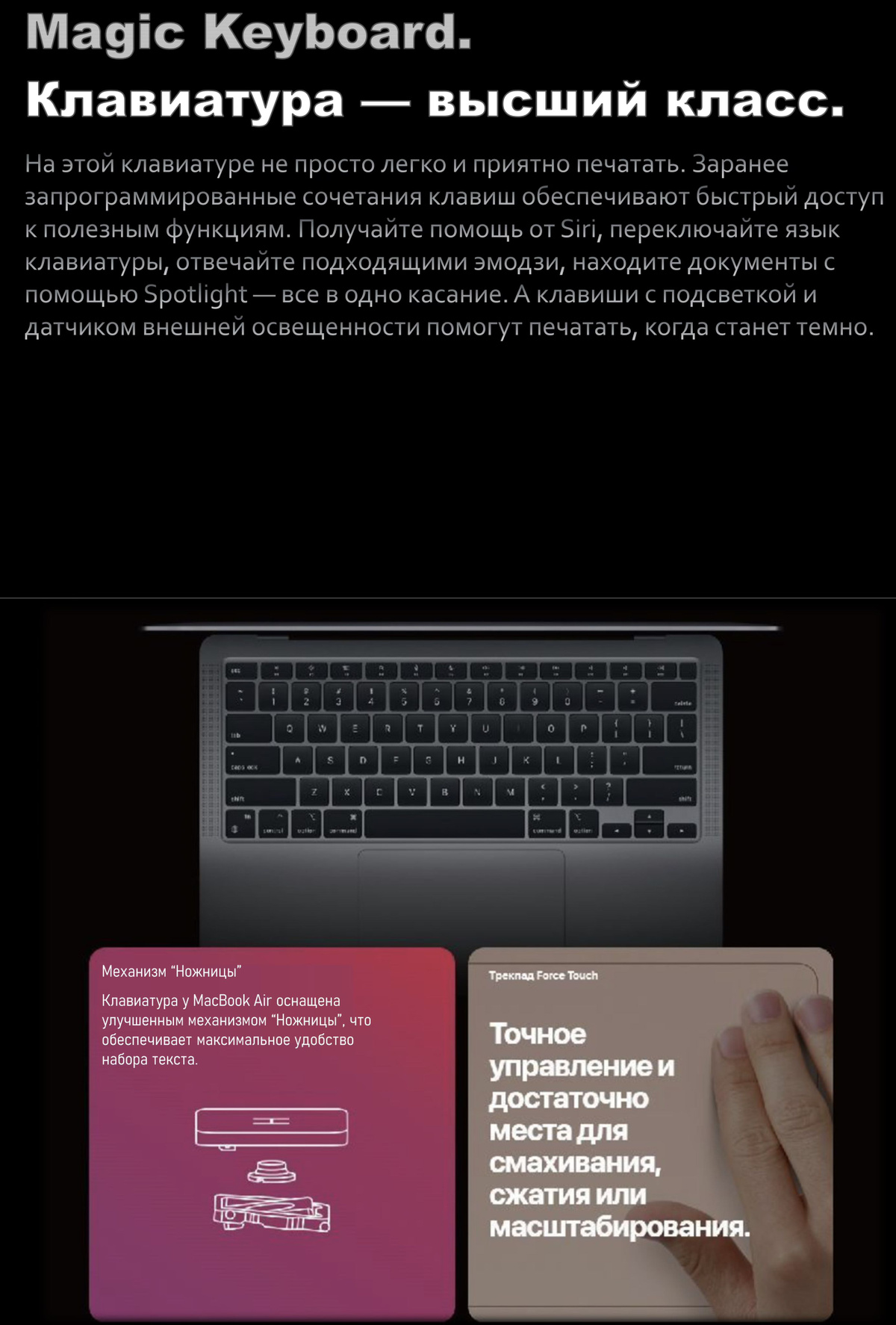 Ноутбук Apple MacBook Air M1 2020 Apple M1 (8C CPU, 7C GPU) 8 ГБ 8 ГБ ...