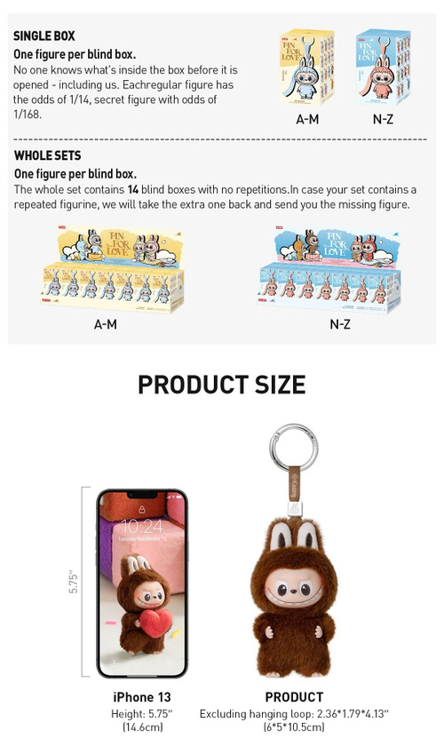 Коллекционная фигурка Слепая коробка POP MART THE MONSTERS Pin for