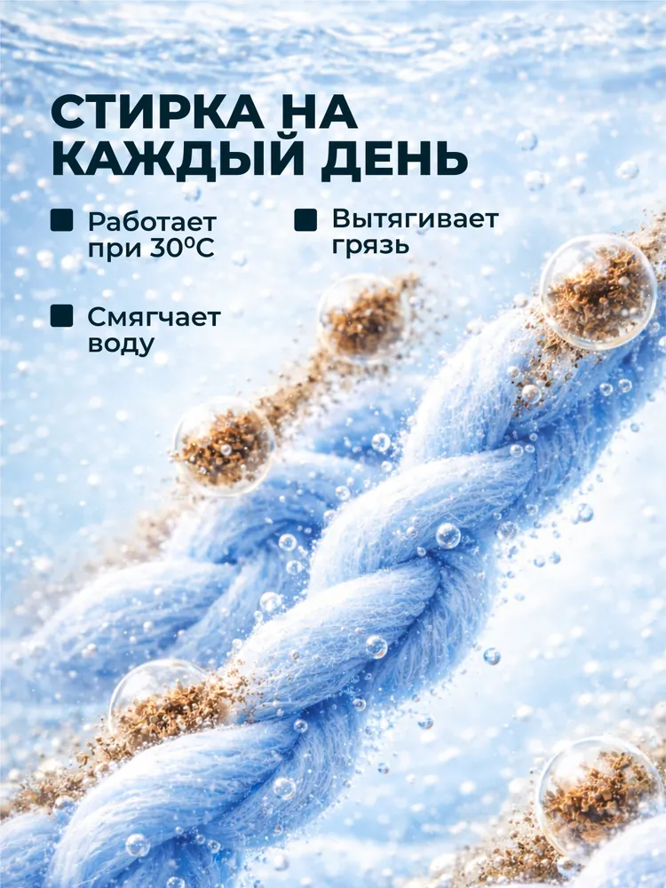 Стиральный порошок универсальный Teon Color&White 3 кг автомат, ручная стирка, для белого и цветного белья, 3 кг, фото 2