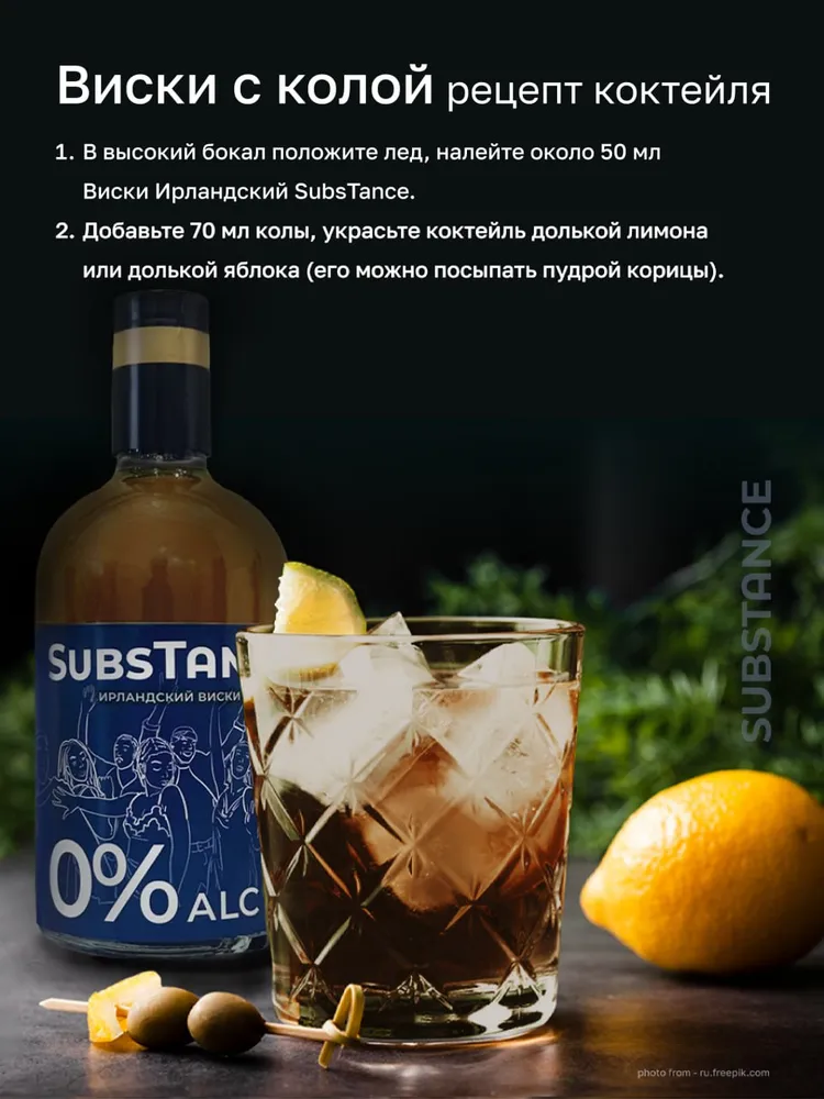 Блю курасао безалкогольный SubsTance для коктейлей 500 мл, 500 мл, фото 6