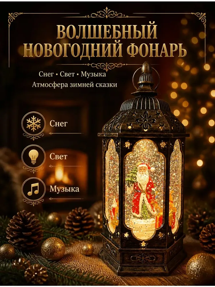 Украшение на новогоднее1 шт Вращаясь вокруг Санта-Клауса, вариант, фото 3