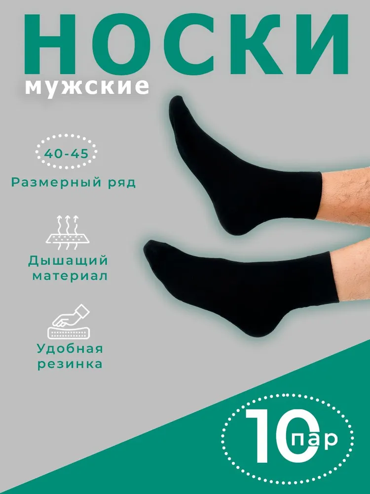 Носки Носки для всех мужские, 10 пар