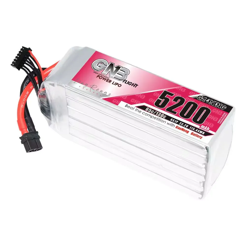 Gaoneng GNB 6S 22.2V 5200mAh 65C XT60 Lipo battery Gaoneng GNB 6S 22.2V 5200mAh 65C XT60 Lipo battery