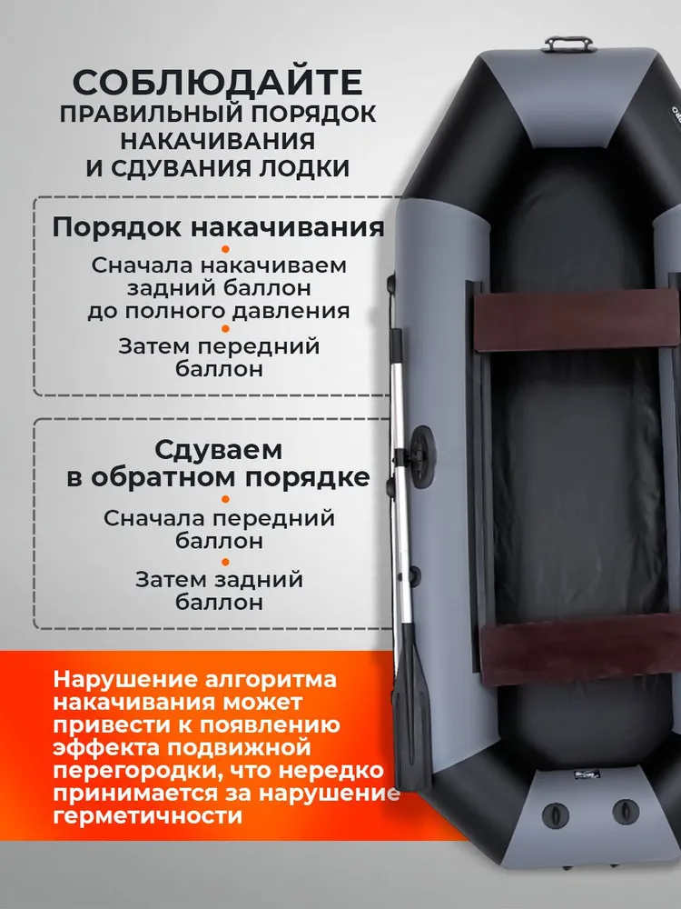 Лодка надувная для рыбалки, лодка ПВХ двухместная, 265 см, серый, WAVEPRO, серый, фото 4
