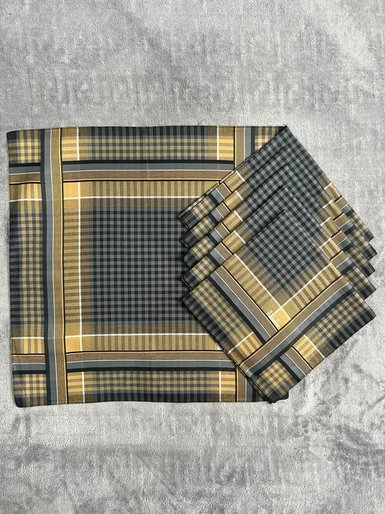 Носовые платки мужские, лен, 43х43 см, 6шт, 43x43 см, 6 шт, фото 2