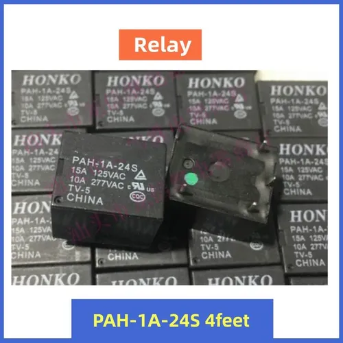 3pcs Реле PAH-1A-24S 4-контактное, 24В постоянного тока, нормально разомкнутое (1А) для бытовой техн