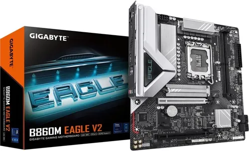 Gigabyte B860M EAGLE V2 Материнская плата , LGA1851, Intel B860, 2xDDR5, 4xSATA, 2xM.2, 1xPCIe 5.0 x