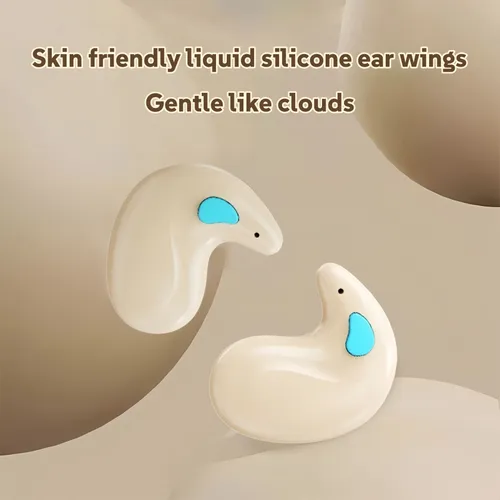 Наушники беспроводные, голубой, прозрачный