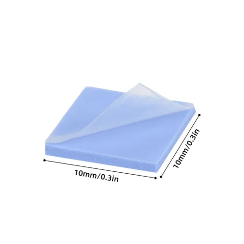 Термопрокладка силиконовая 10x10x1.0 мм 20 шт для охлаждения CPU видеокарты ноутбука чипсета SSD