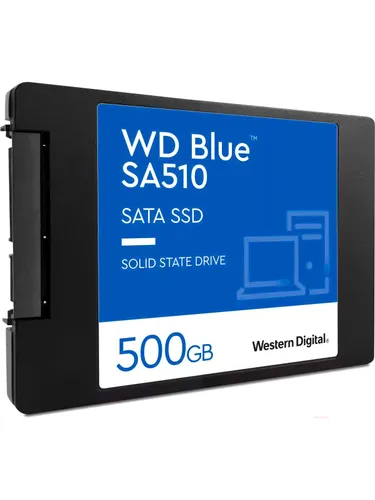 Western Digital 500 ГБ Внутренний SSD-диск Western Digital WDS500G3B0A Накопитель SSD WD Blue SA510