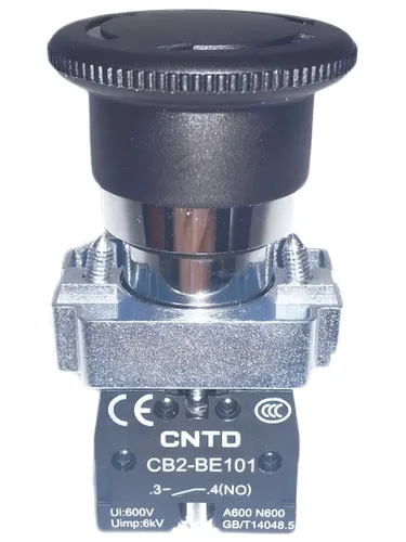 Кнопочный выключатель (кнопка) Гриб с фиксацией CB2-BS521 IP65 CNTD