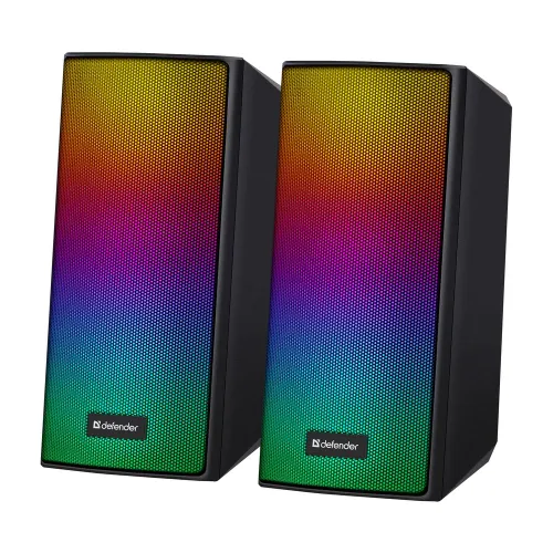 Акустическая 2.0 система DEFENDER Spitfire (черный, 6Вт, USB, bluetooth) (65047)