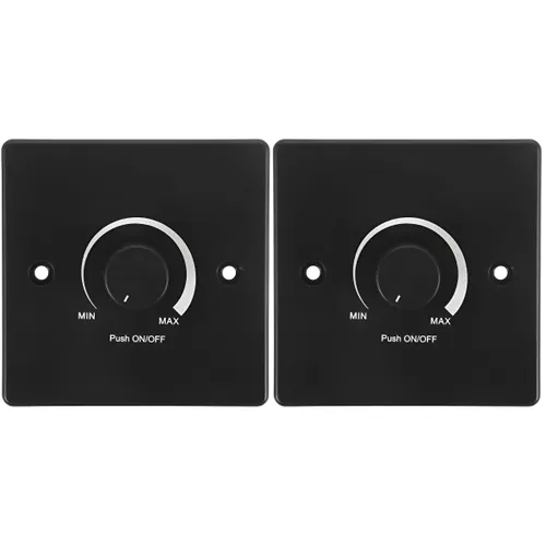 Панельный светорегулятор из черного пластика для светильников автодома и яхты