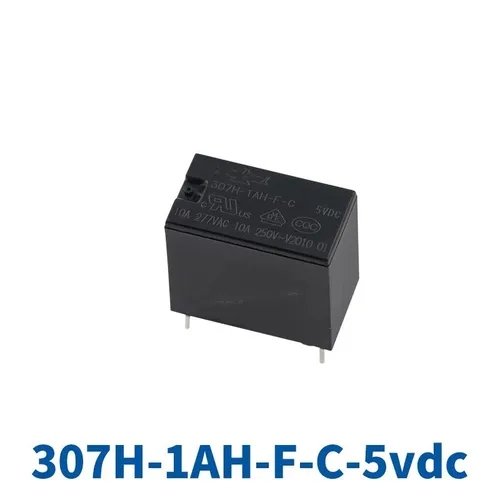 Реле мощности 307H-1AH-F-C 5VDC, 10A, 4-контактное, для бытовой техники и PCB