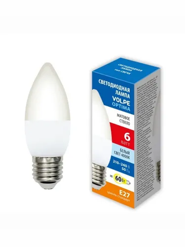 Volpe Лампочка, Цоколь:E27, 6 Вт, 10 шт.