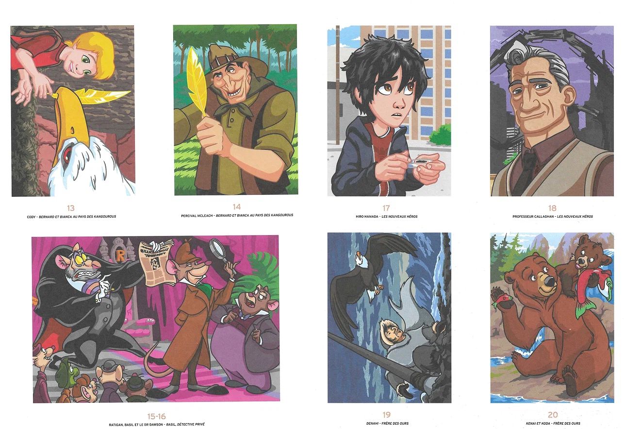 Раскраска по номерам Coloriages mysteres Disney - Hros & Mchants, la battle, 128стр.