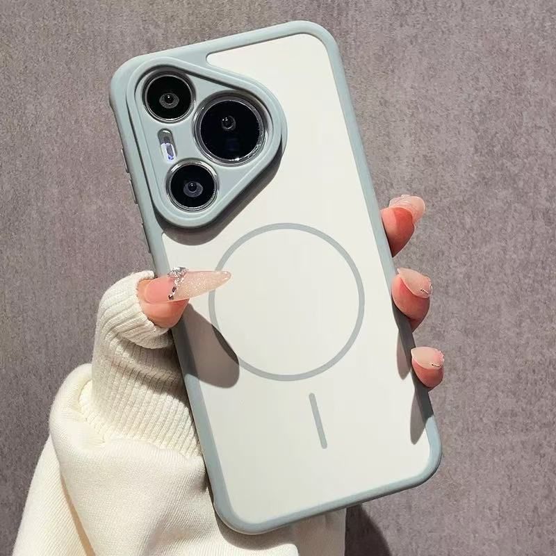 智能手机壳 用于 Huawei Pura 80, 塑料 , 白色