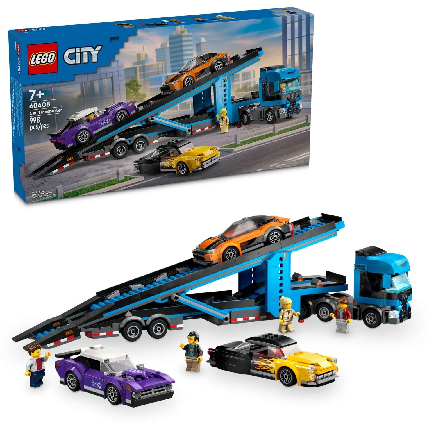 Конструктор LEGO City 60408 Грузовик-автовоз со спортивными