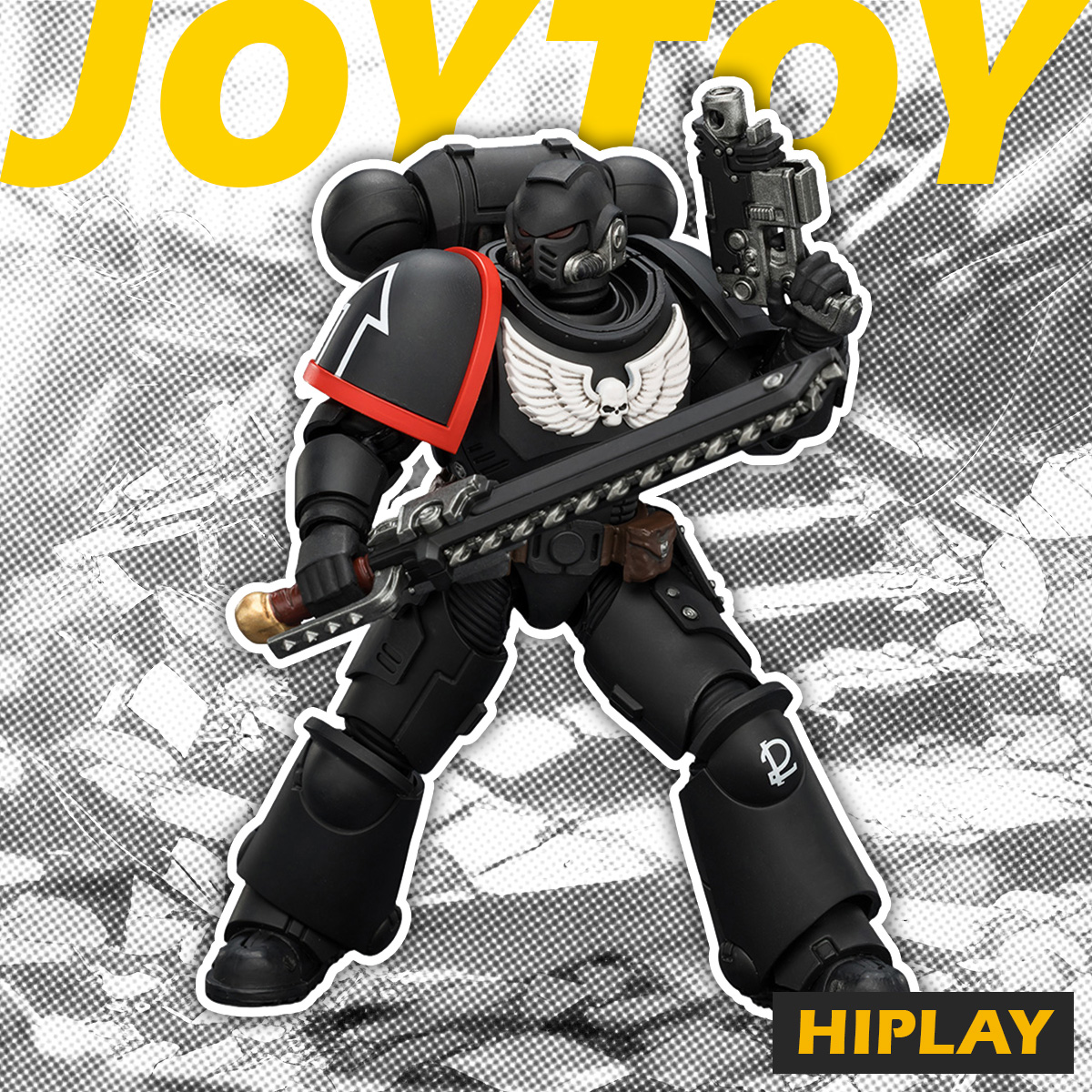 HIPLAYJOYTOYWarhammer40,000ГвардияВоронаIntercessorwithBoltRifle,BoltPistolandChainsword1/18Фигурка