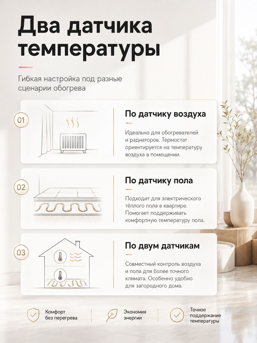 SHTEIN E51.716 GOLD — терморегулятор для теплого пола, фото 5