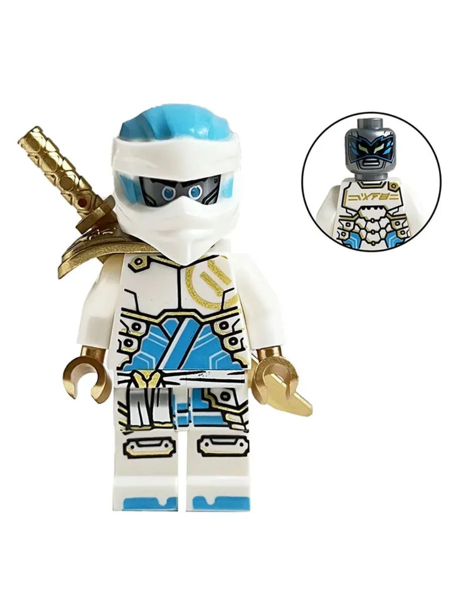 Фигурка Зейн в доспехах с мечом / Ниндзяго / Минифигурка Ninjago