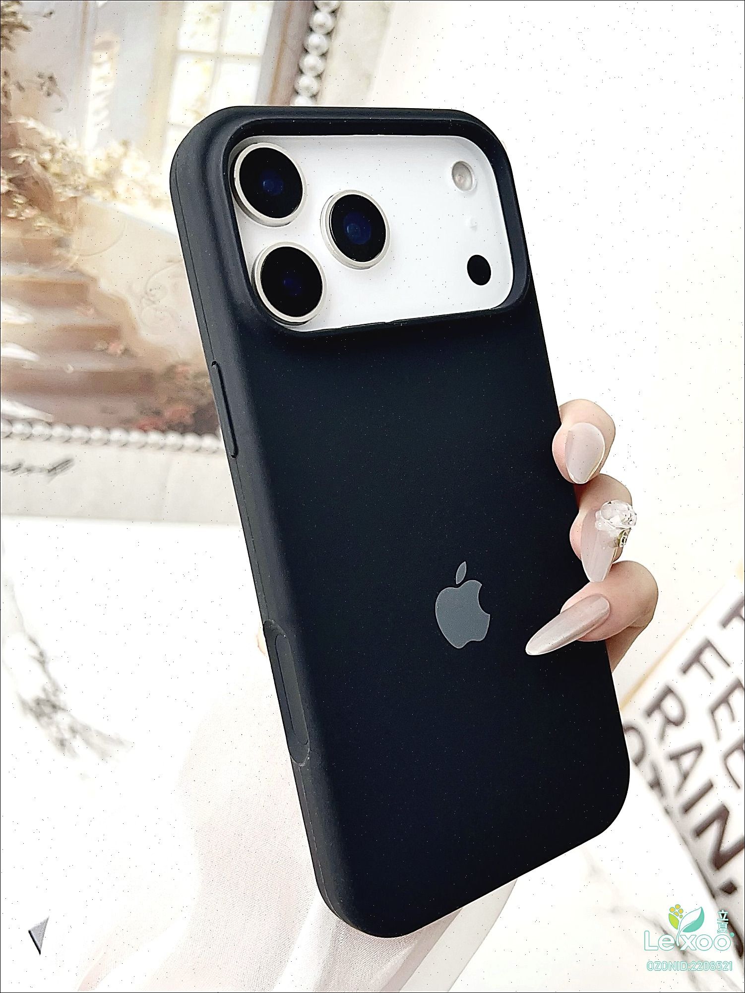 智能手机壳 用于 Apple iPhone 17 Pro Max, 硅胶, 黑色