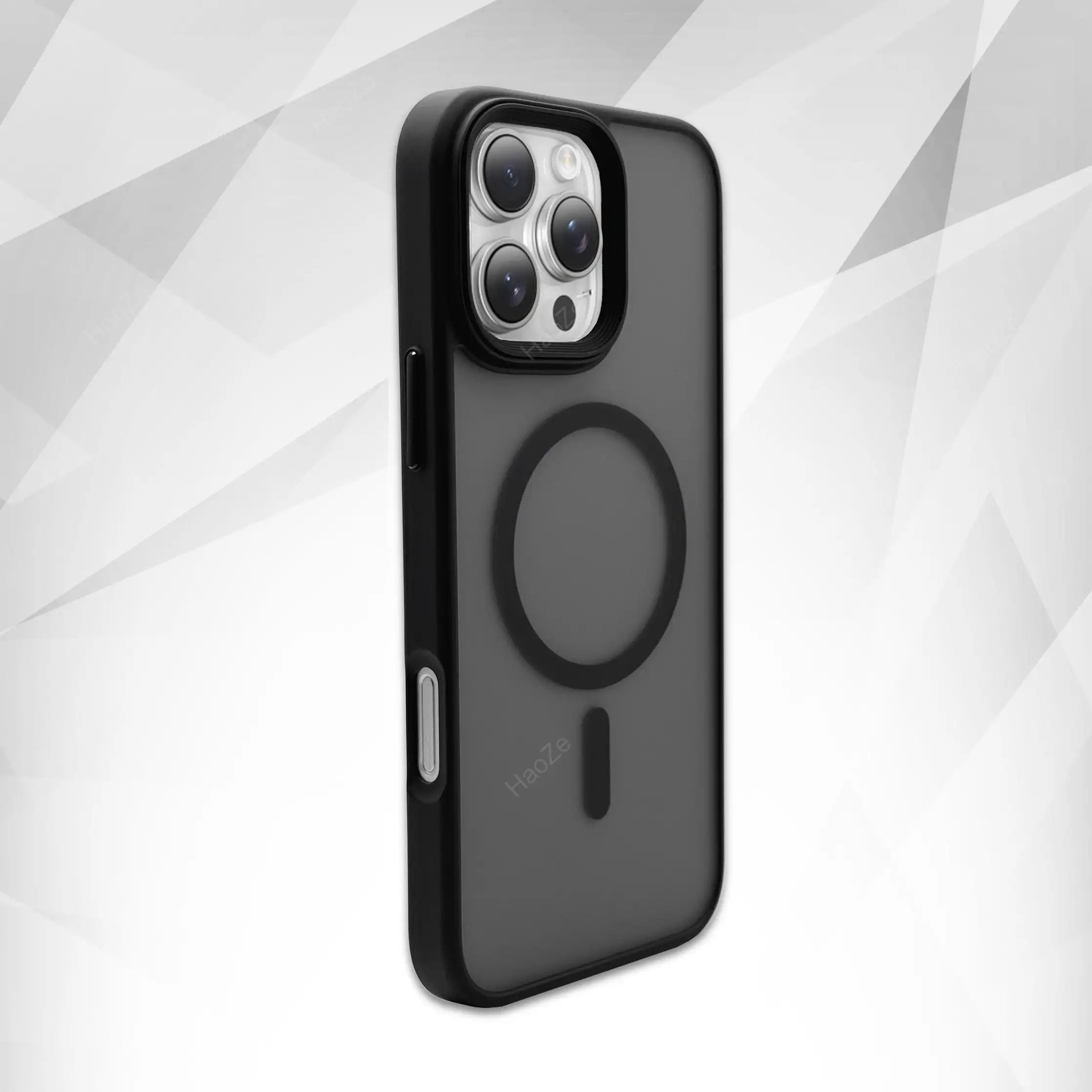 智能手机壳 用于 Apple iPhone 16 Pro, 聚碳酸酯, 黑色