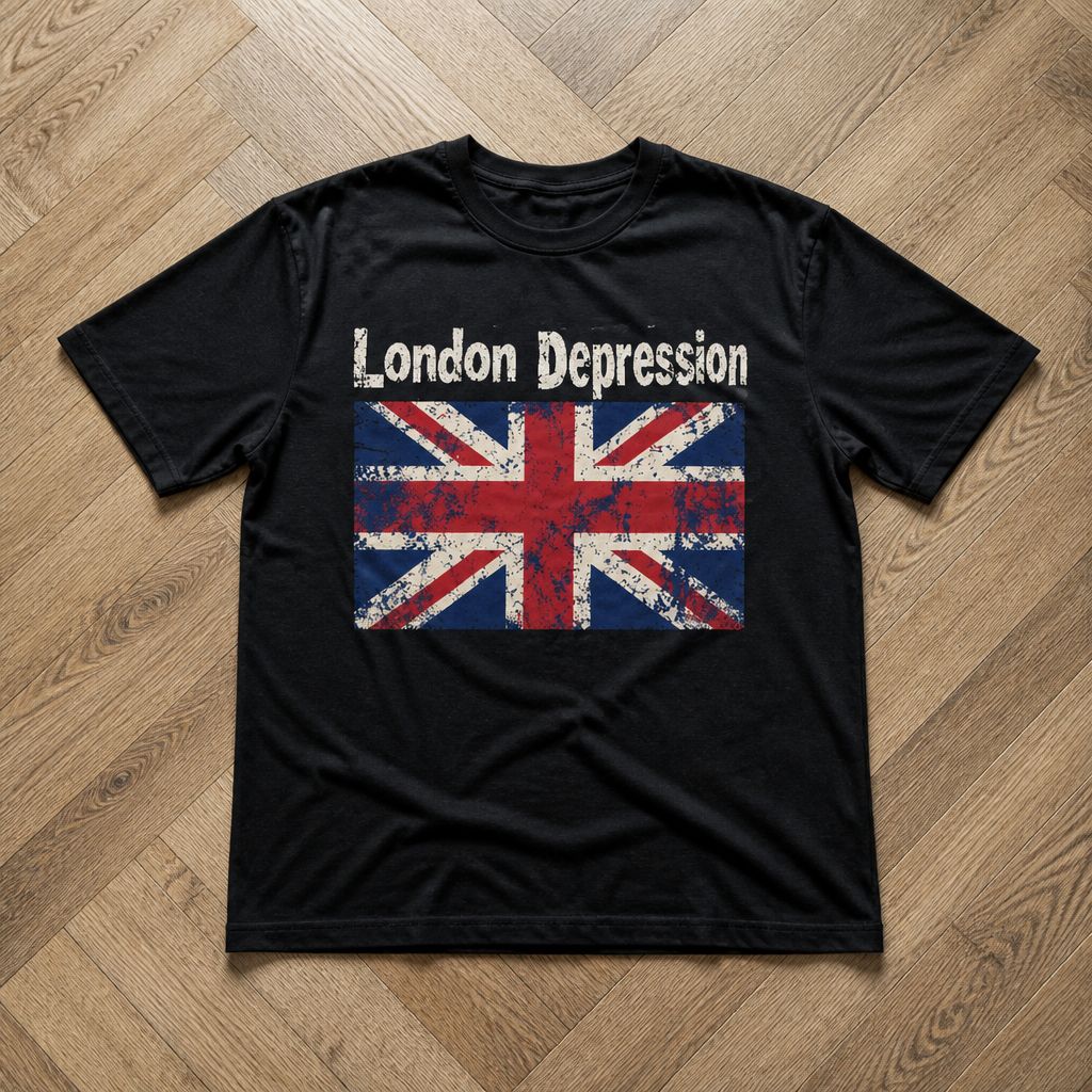 Футболка depression jaded london type Y2K flat_lay