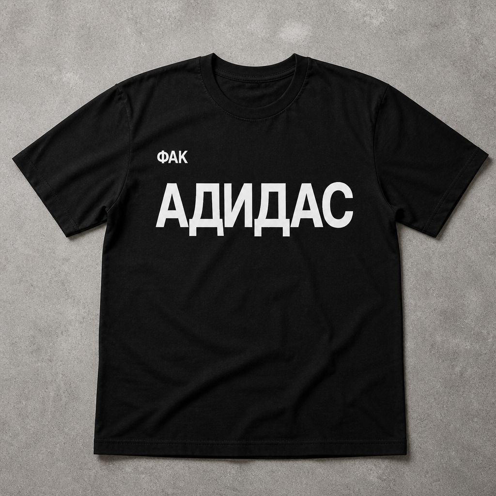 Футболка y2k Yeezy x Гоша Рубчинский flat_lay