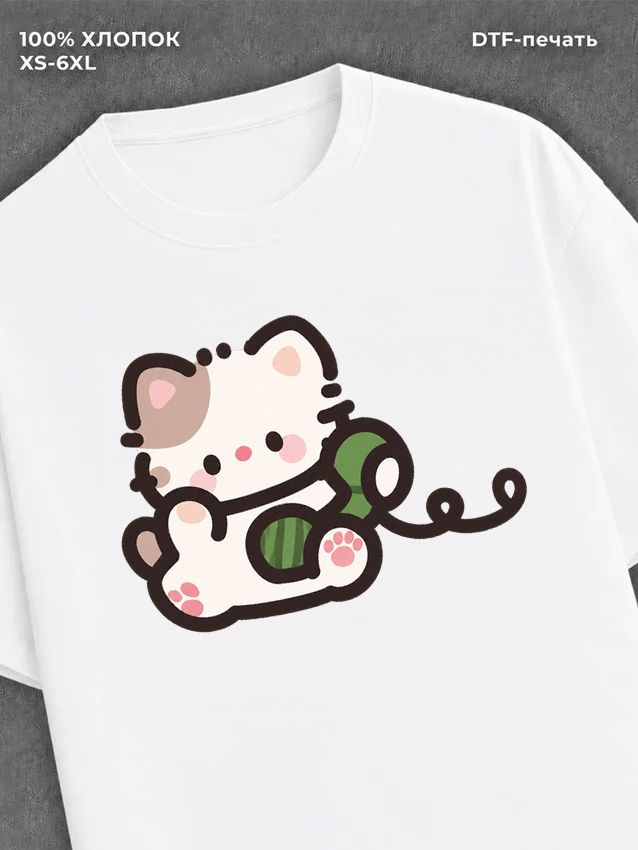 Футболка котик