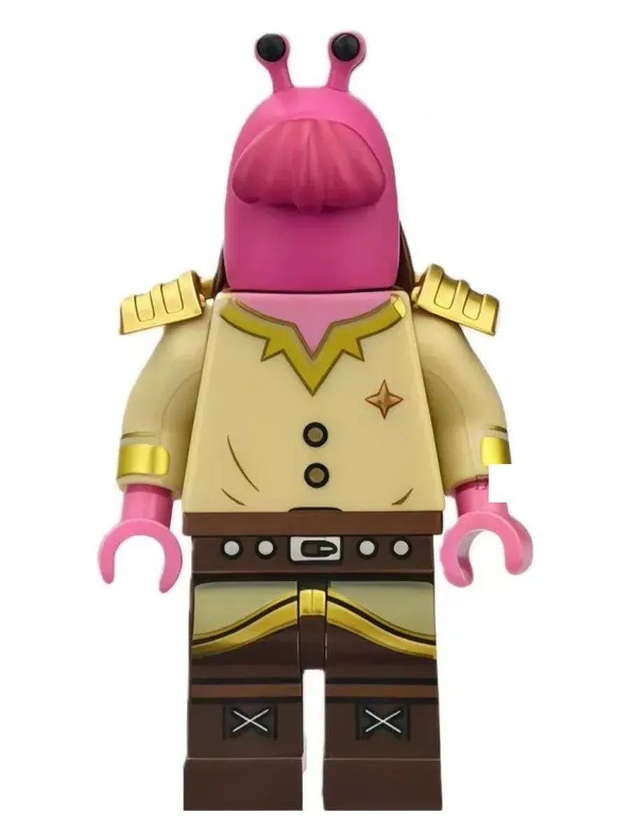 Фигурка розового слизня в золотых погонах / Ниндзяго / Минифигурка Ninjago