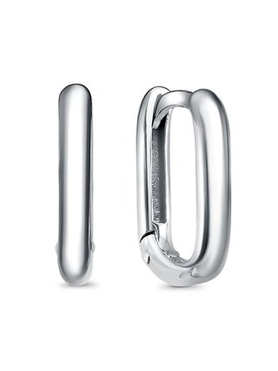 Серьги конго из серебра 925 пробы