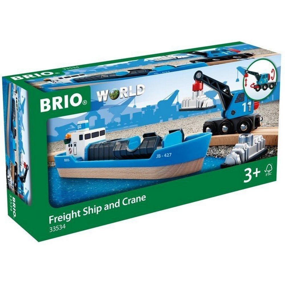 BRIO 33534 Корабль с краном погрузчиком купить на OZON по низкой цене ...