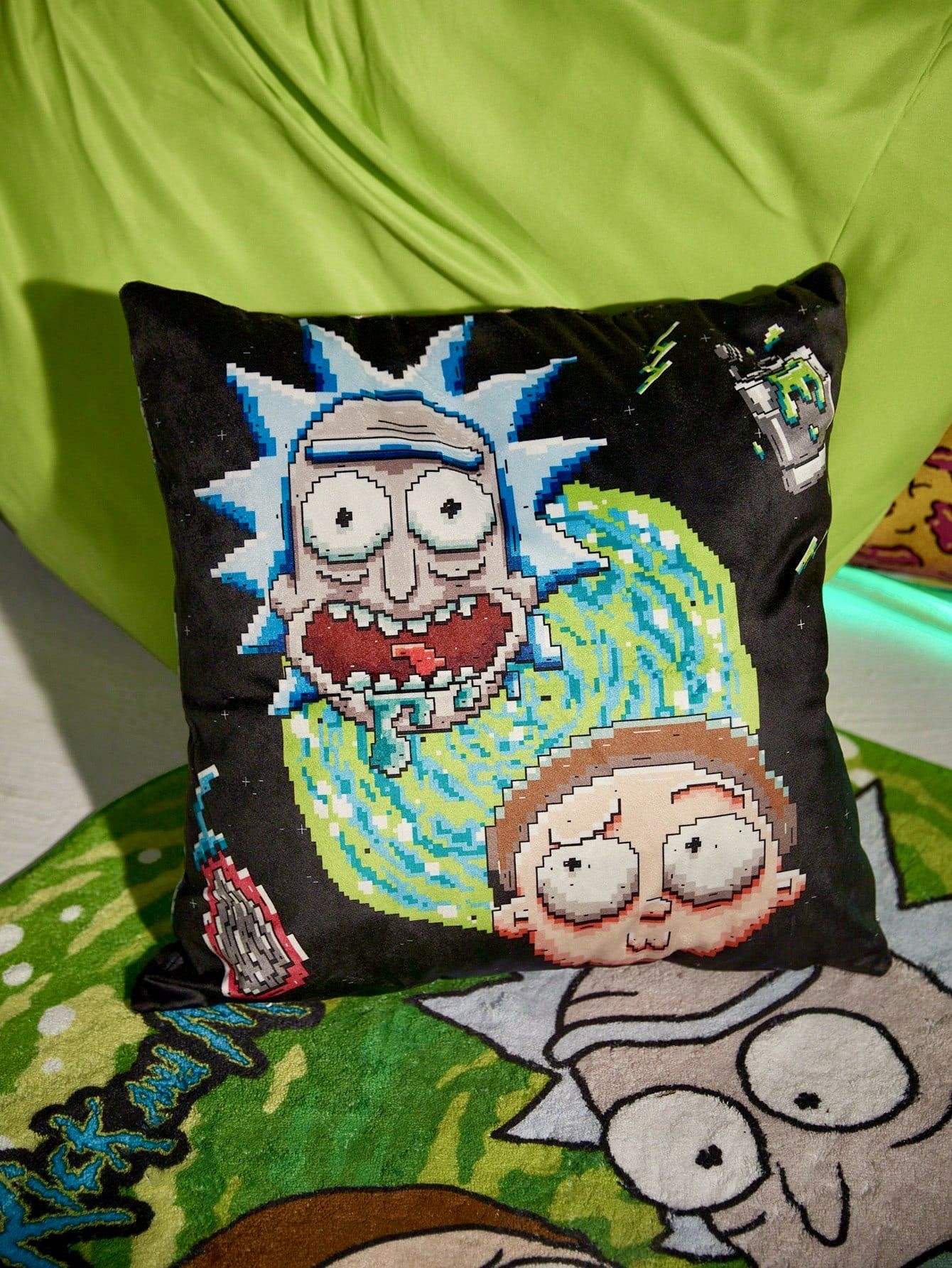 Rick and Morty - Декоративная Наволочка, Без Наполнителя мягкая фигурка Рик и Морти