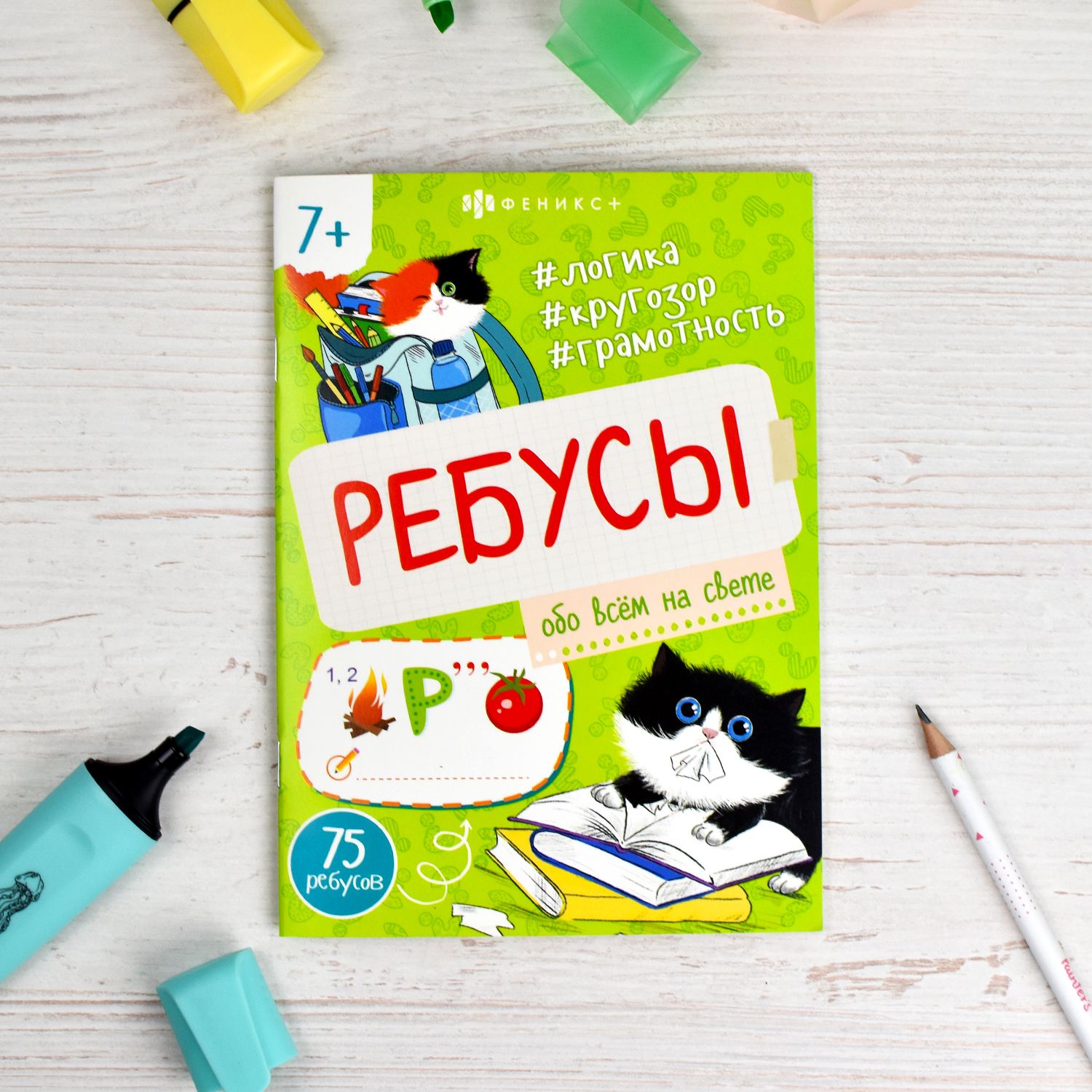 Книжка-картинка из серии "Ребусы для детей" 145х190 мм 16 стр в мягком переплёте на скобе | Picture Book from the "Riddles for Children" Series - Ozon image 1