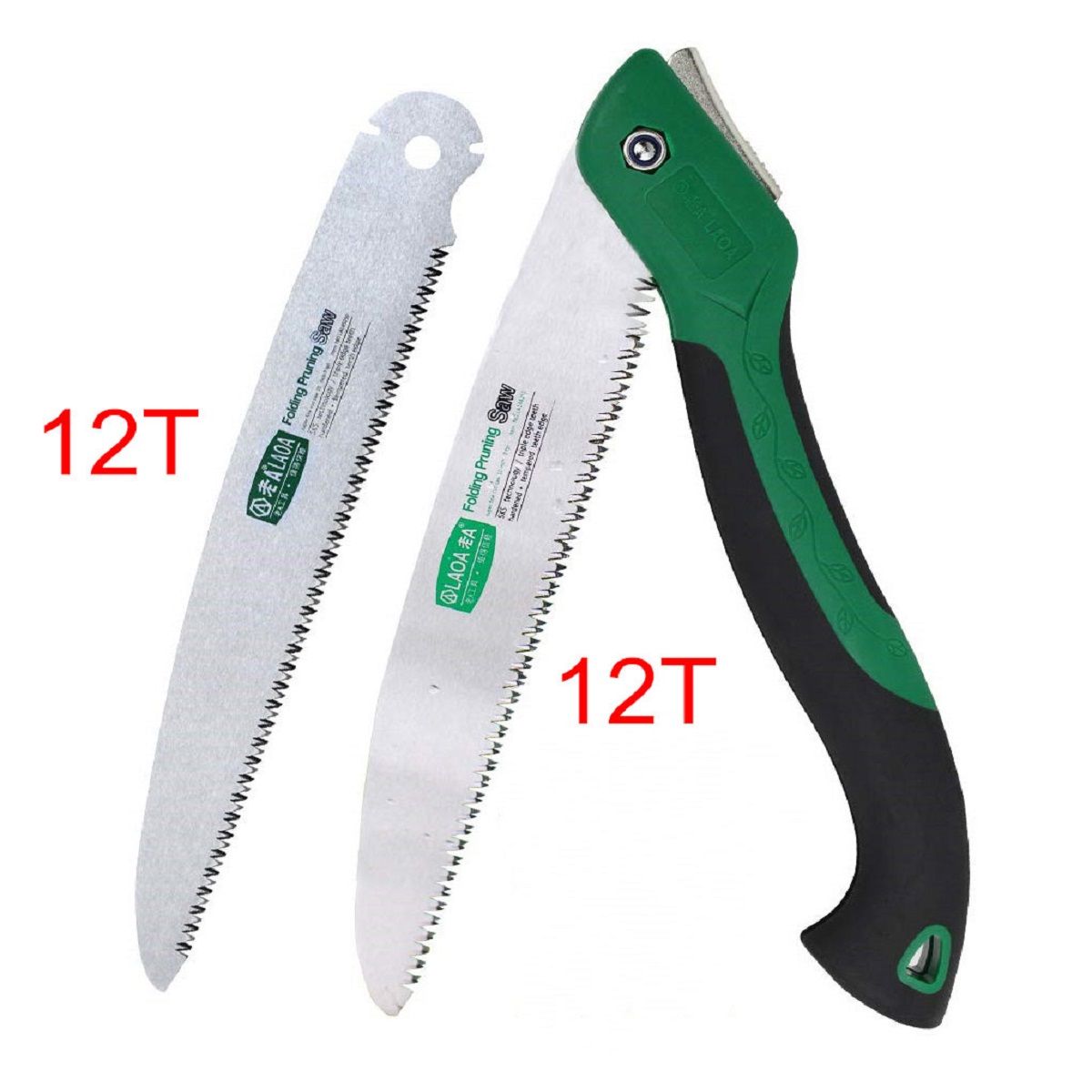 СкладнаяпилаLAOA10дюймов(25см)сзубьями12T+дополнительноелезвиевподарок,Длякемпинга,охоты,садаирезкидереваПрочнаяножовкастефлоновымпокрытием