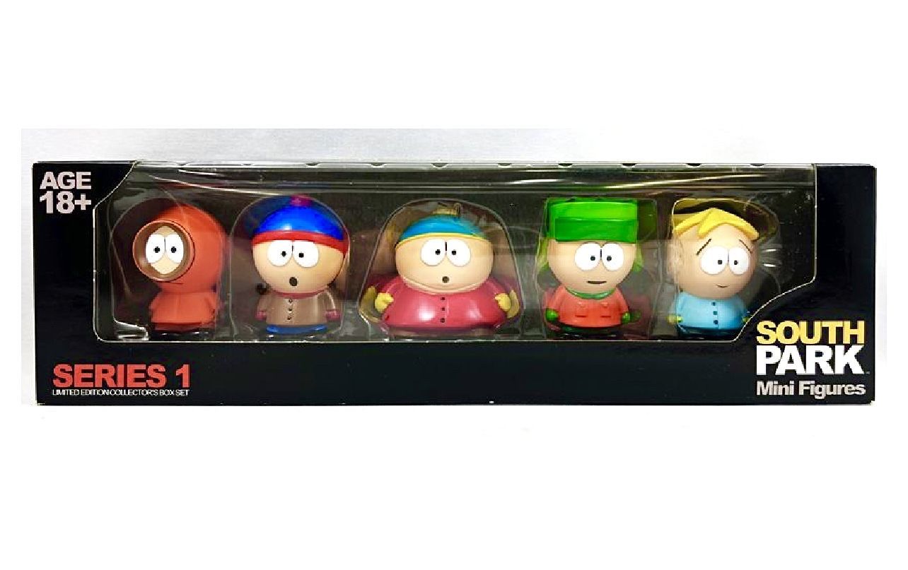 Южный Парк: Сет фигурок South Park (5 мини-фигурок, винтаж 2010)