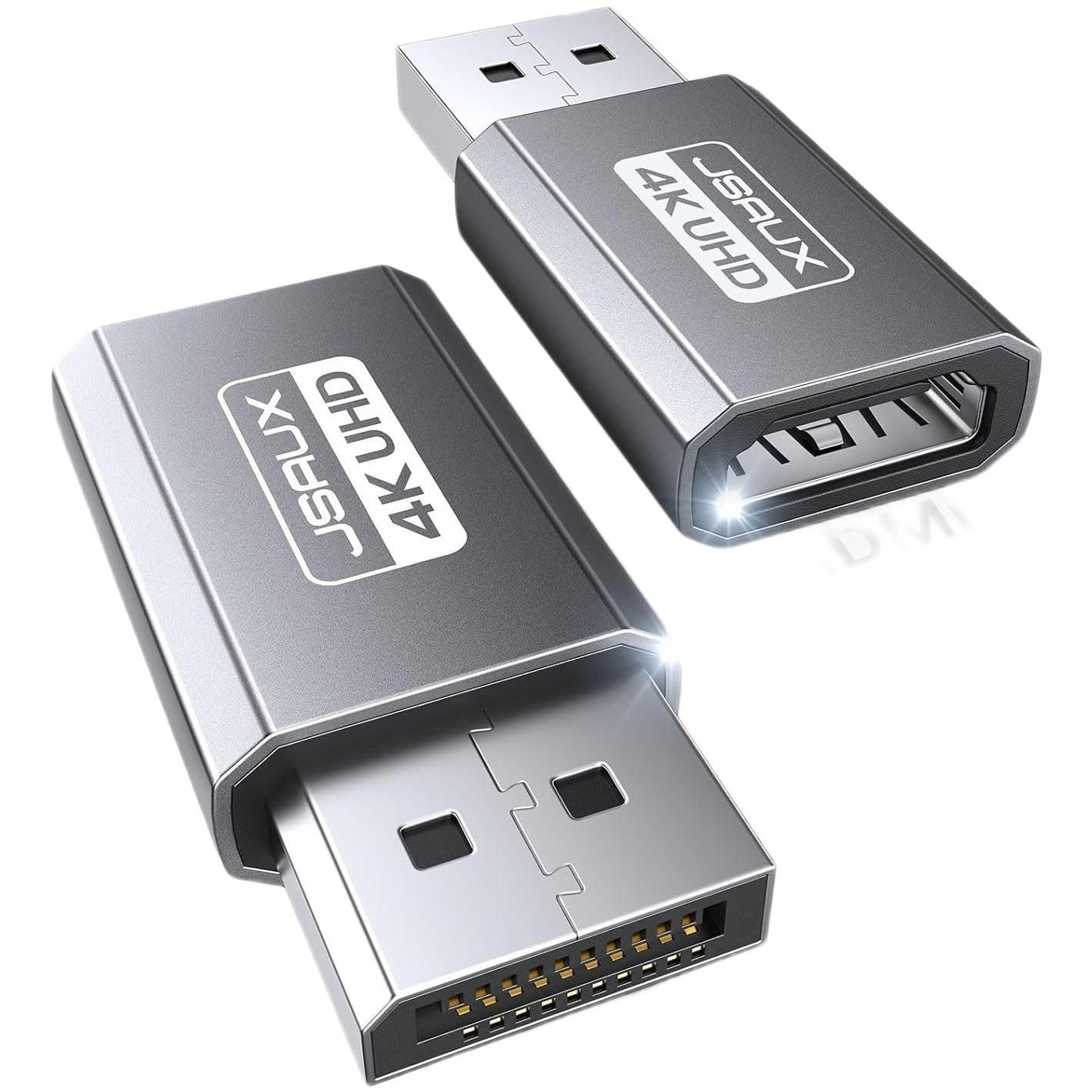 JSAUX 4K DisplayPort to HDMI Cable 2M