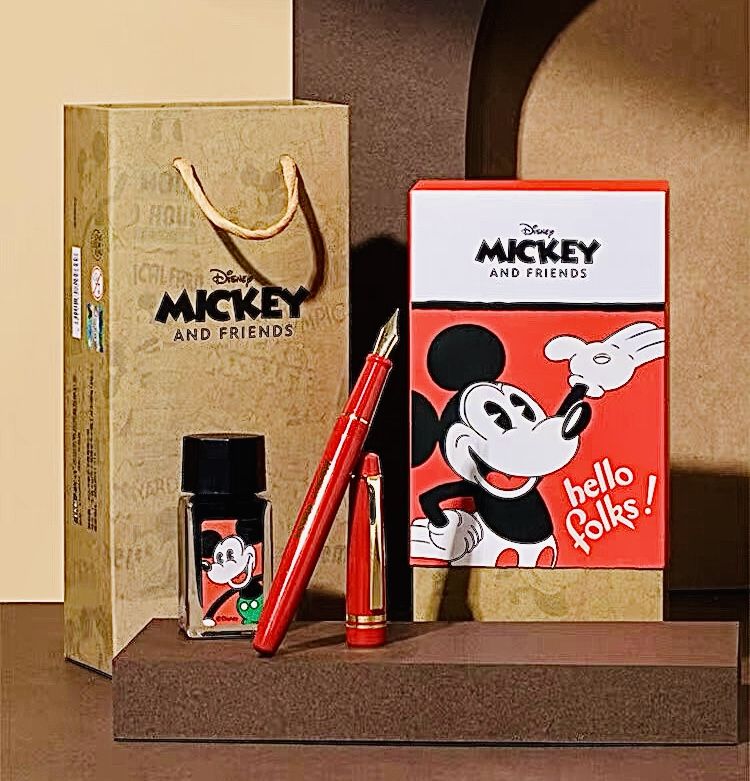 Дисней / Disney Набор ретро с чернильной ручкой Mickey Mouse Hello Folks!