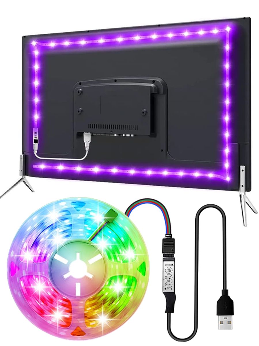 Светодиоднаялента5Вт,Разноцветный