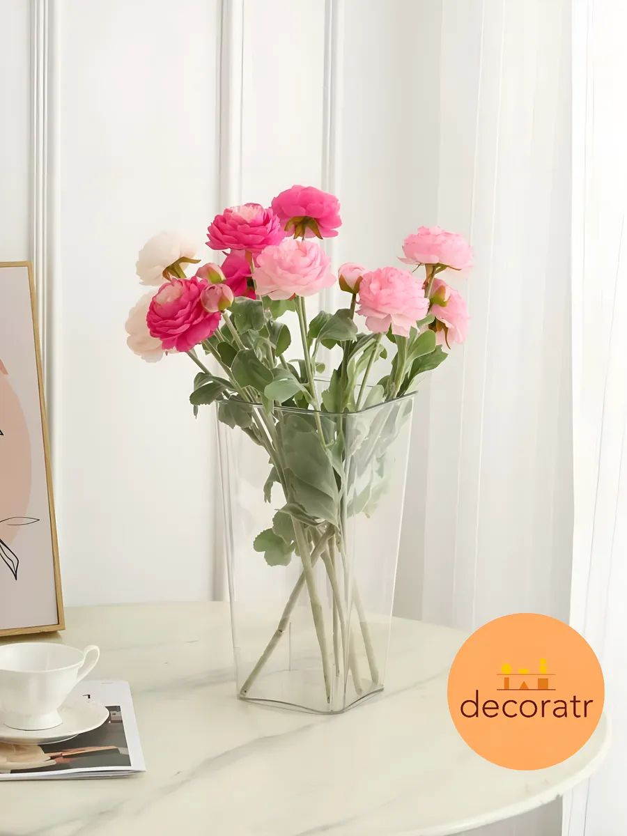 Цветочное ведро ‌Хулудао‌ Прозрачный 16cm*12cm*30cm B.YKLGTMHT-TM Китай