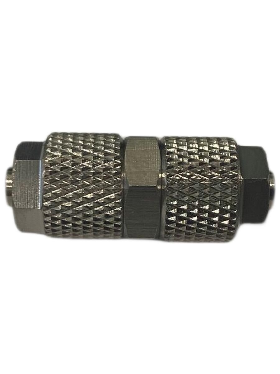 K1580 64 Фитинг соединитель прямой с накидной гайкой для пластиковых трубо...