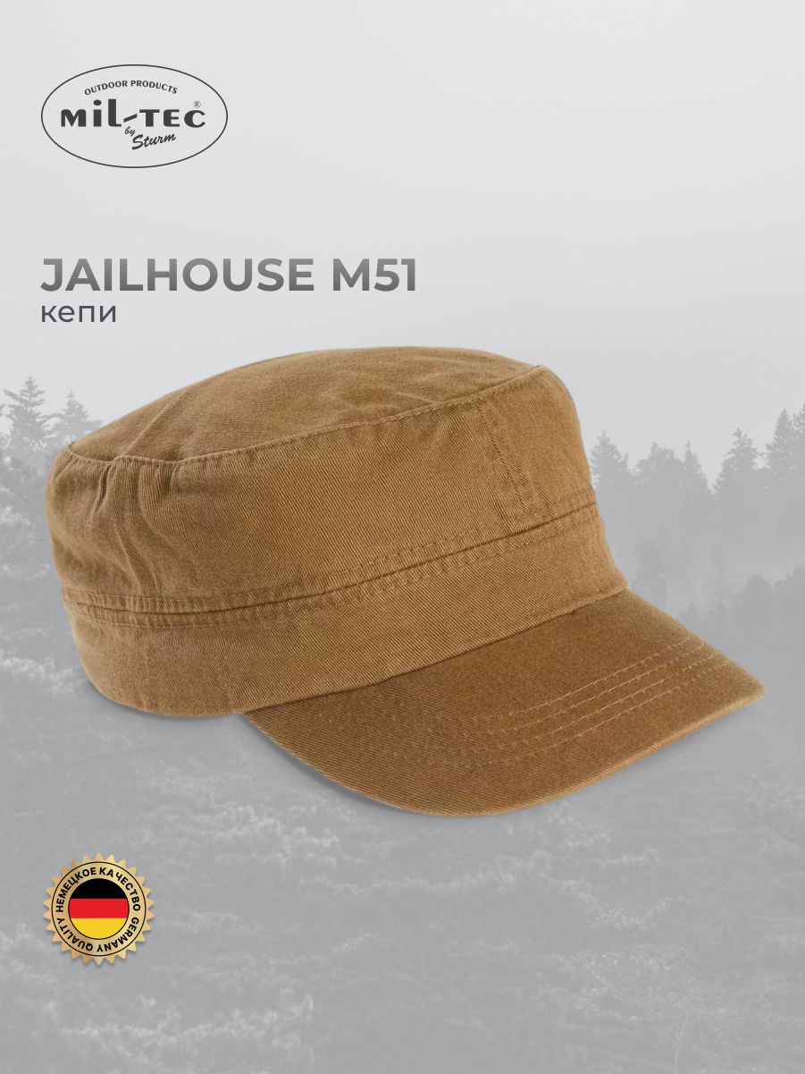 Casquette US Jailhouse M51 Mil-Tec - Style Militaire Vintage Réglable