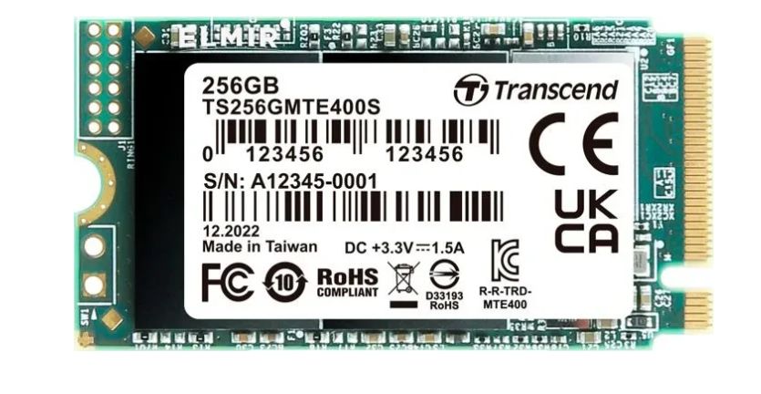 256 ГБ Внутренний SSD-диск Transcend 3D NAND 2242 MTE400S