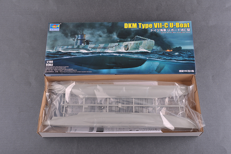 Trumpeter 05912 Trumpeter 1/144 05912 DKM Тип VII-C Подводная лодка Пластиковая модель ...
