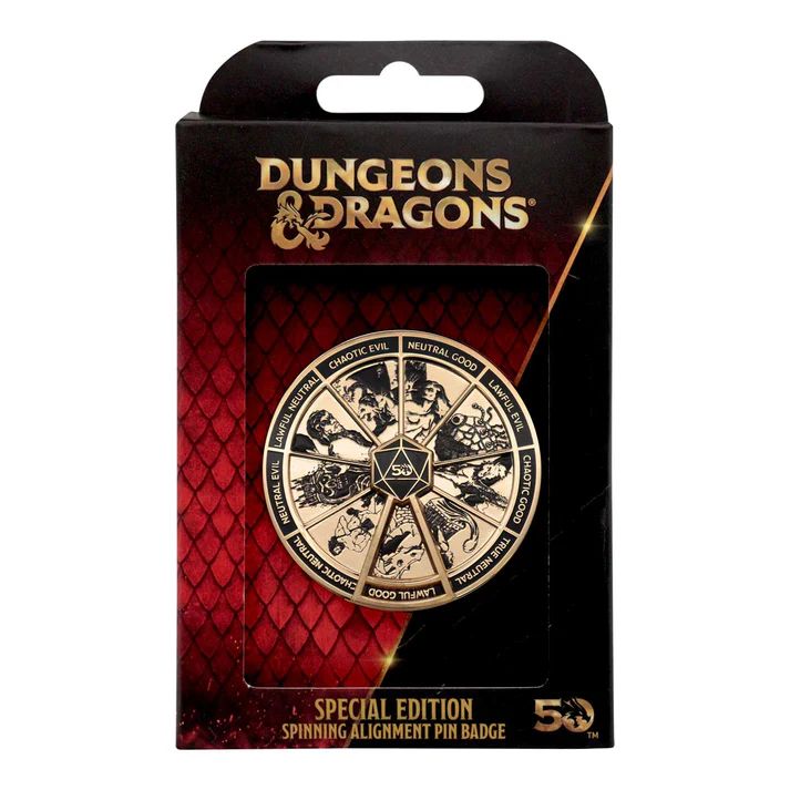 Dungeons & Dragons / Подземелья и Драконы Праздничная булавка-спиннер Мировоззрения (лимитированная серия)