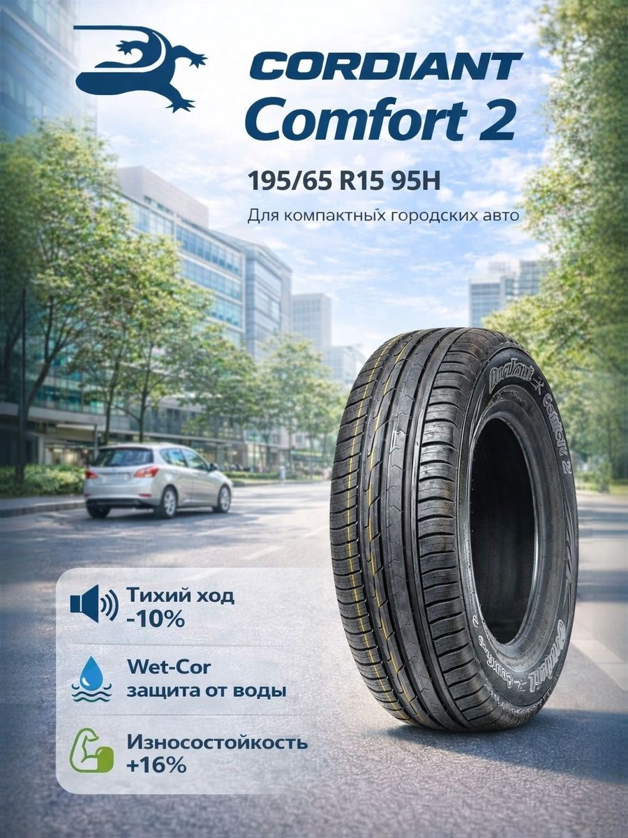 Шина R15 195/65 CORDIANT Gravity 95Н лето