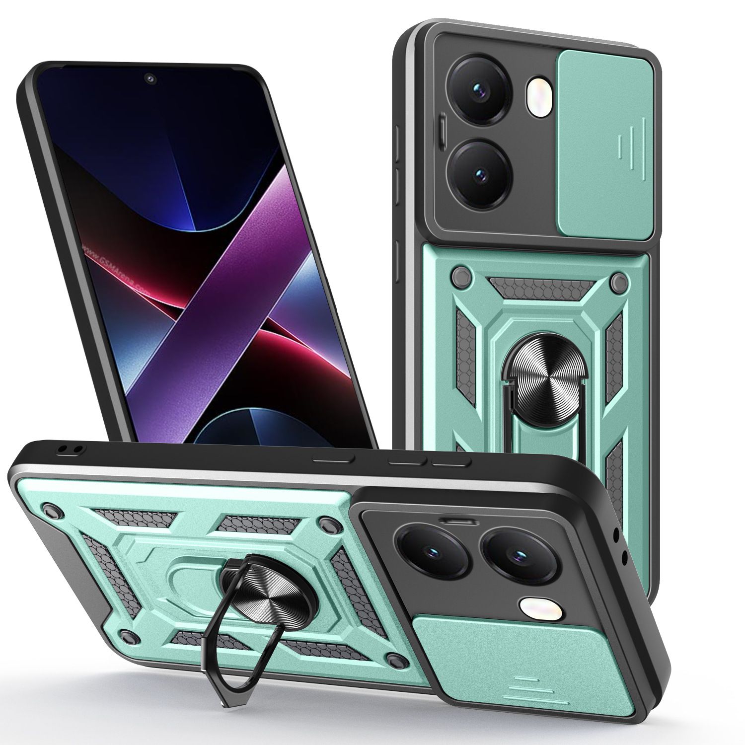 智能手机壳 用于 Poco X7 Pro, 聚碳酸酯, 绿色