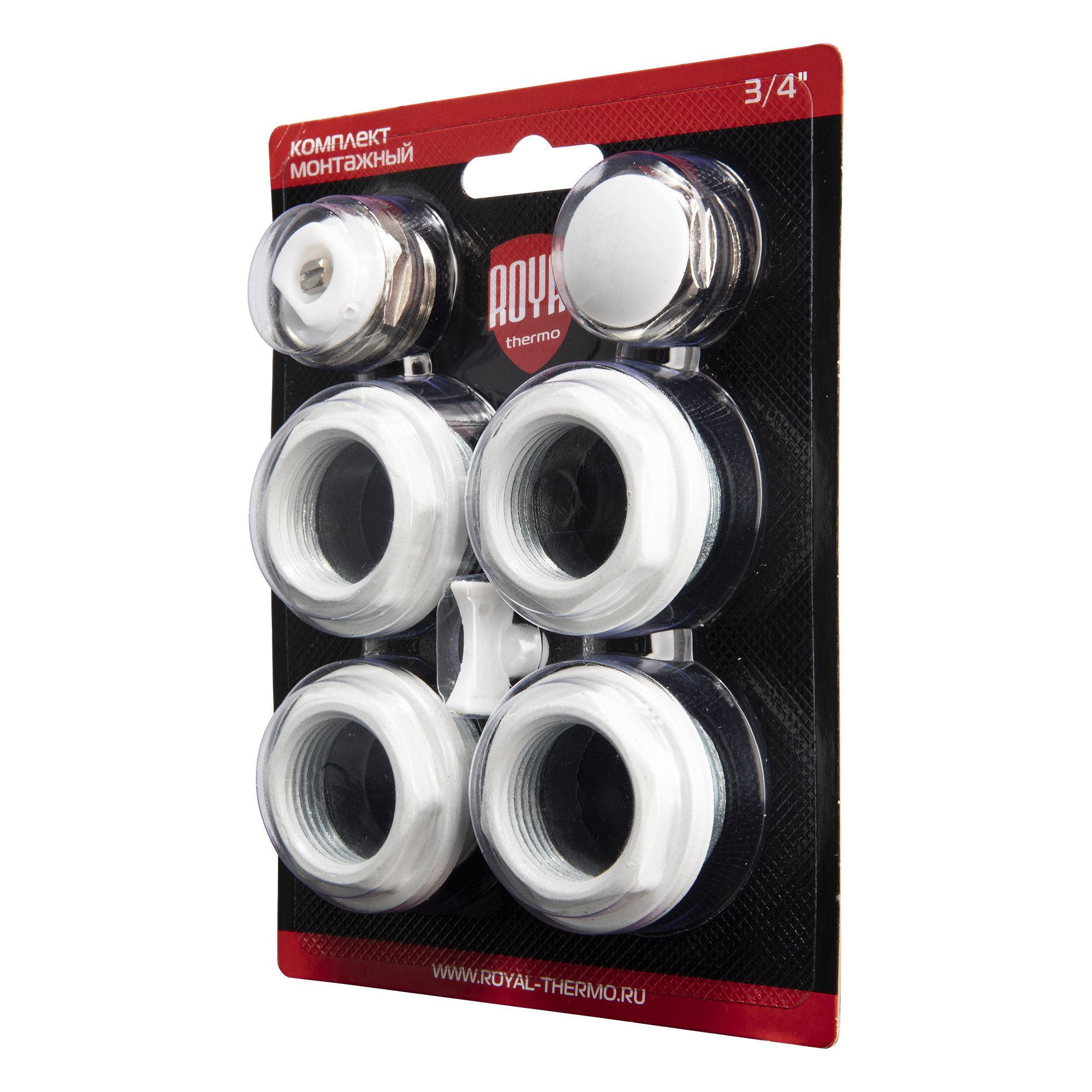КомплектмонтажныйRoyalThermo1х3/4"белый
